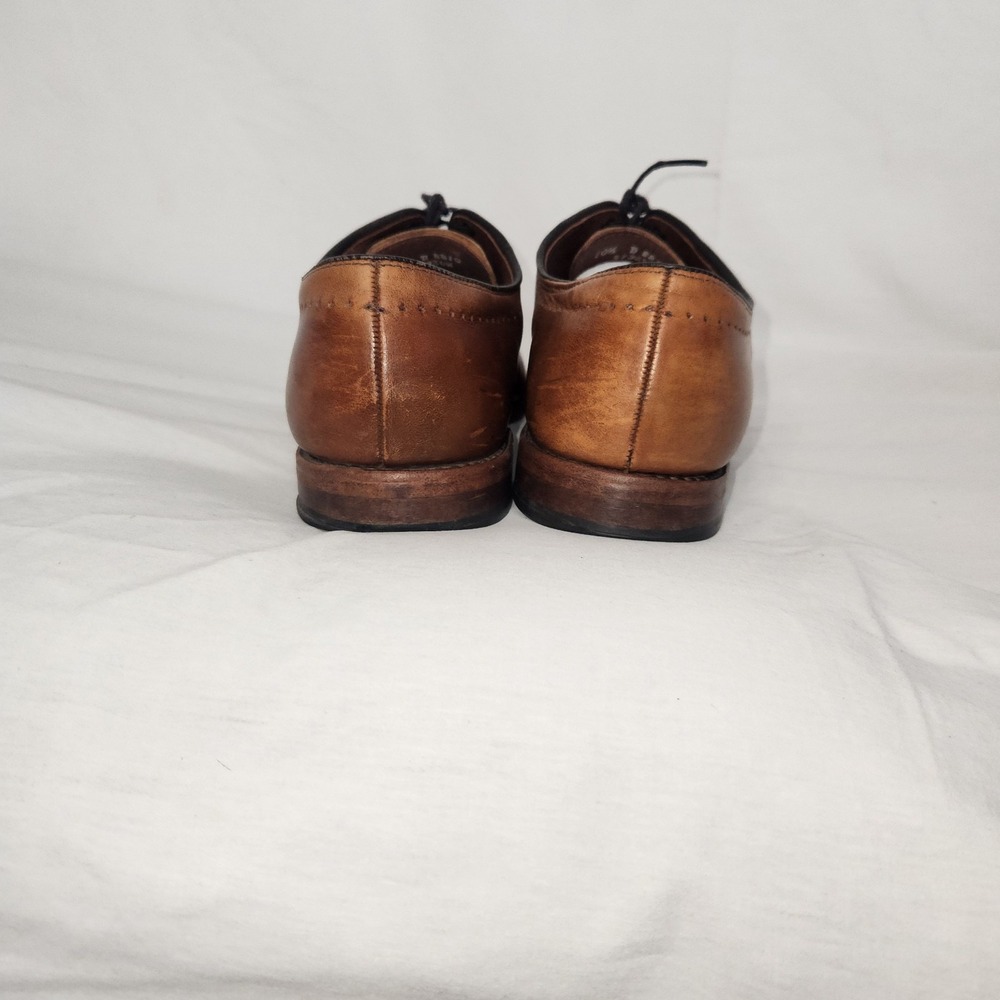 Allen Edmonds Vernon Oxford Brown Brogue Cap Toe Shoes Mens 10.5 D 8810 - Picture 6 of 16